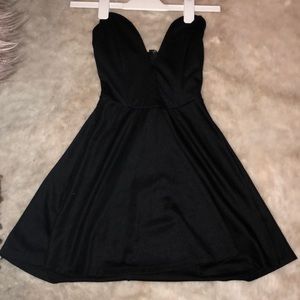 😻SEXY Black Strapless Mini Dress